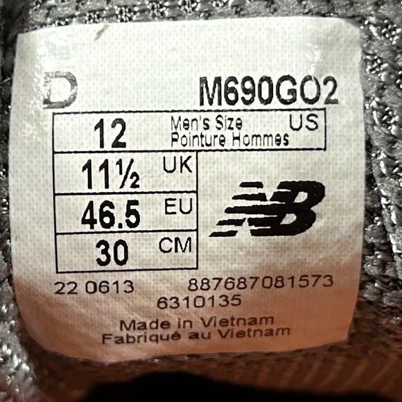 New Balance 690v2 M690GO2 Men’s Size 12 Gray Orange Athletic Running Shoes Used - Picture 13 of 13